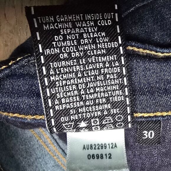 7 For All Mankind The High Rise Ankle Skinny Dark Wash Jeans - Picture 10 of 10